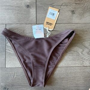 Billabong Ribbed Brown Bikini Bottom